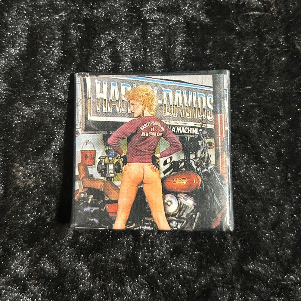 Vintage Harley Davidson Pin Back Button